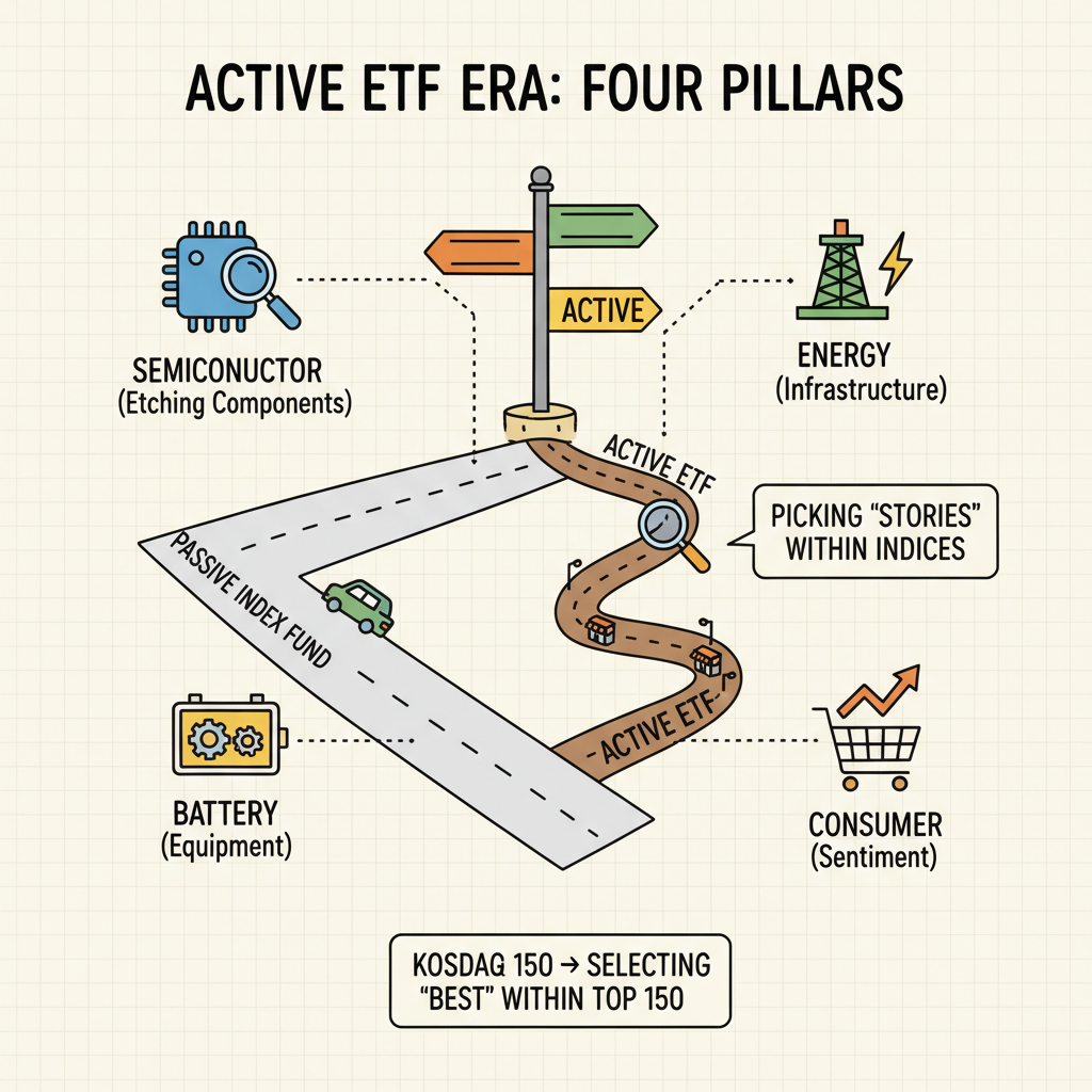 액티브 ETF 시대에 다시 보는 반도체·에너지·배터리·소비의 네 축