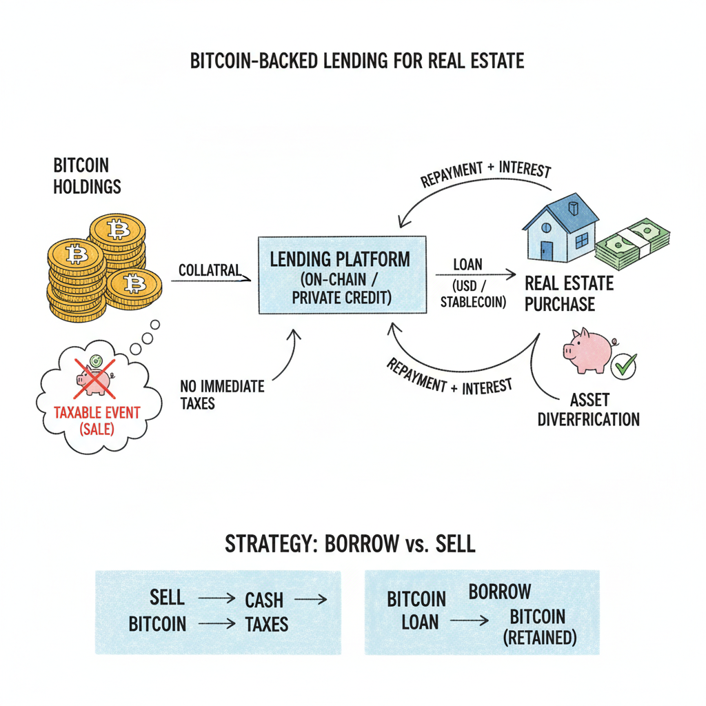 비트코인 담보대출 시대: 큰손은 왜 코인을 안 팔고 부동산을 사는가