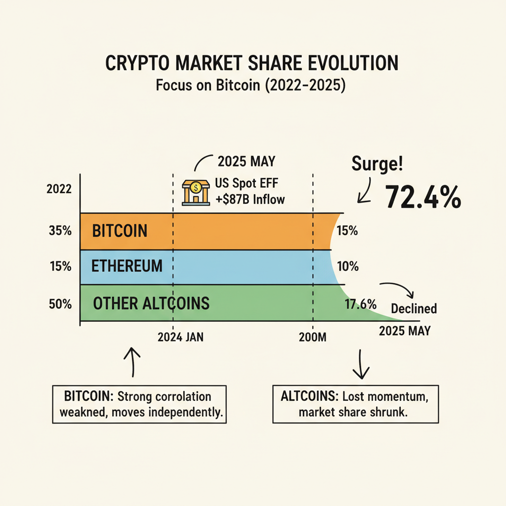 비트코인의 독주와 알트코인의 그늘