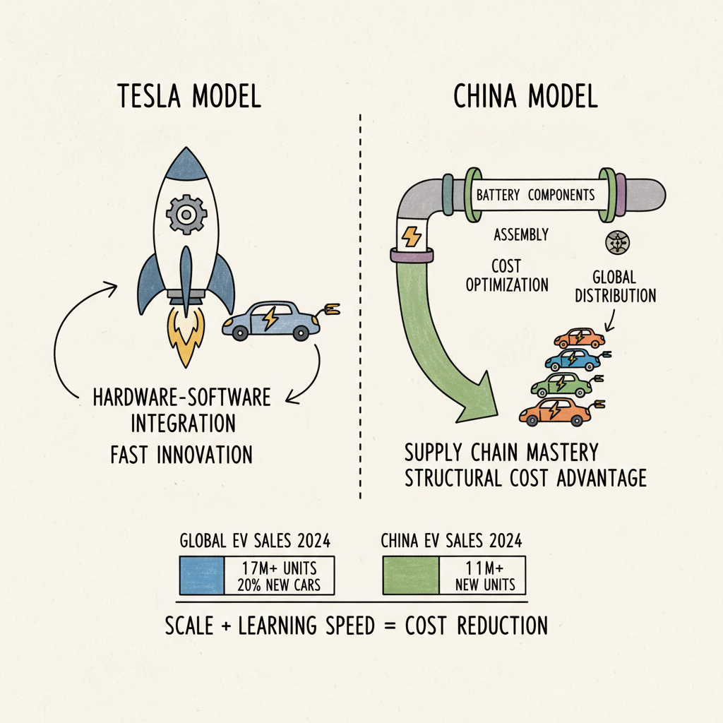 테슬라를 넘어선 중국 전기차의 진짜 무기는 ‘차’가 아니라 ‘제조 운영체계’다
