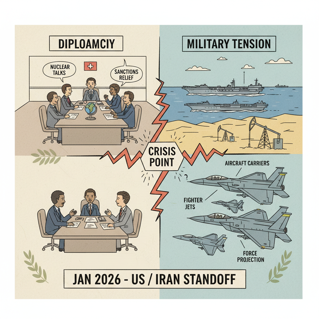 협상과 군사 긴장의 교차로
