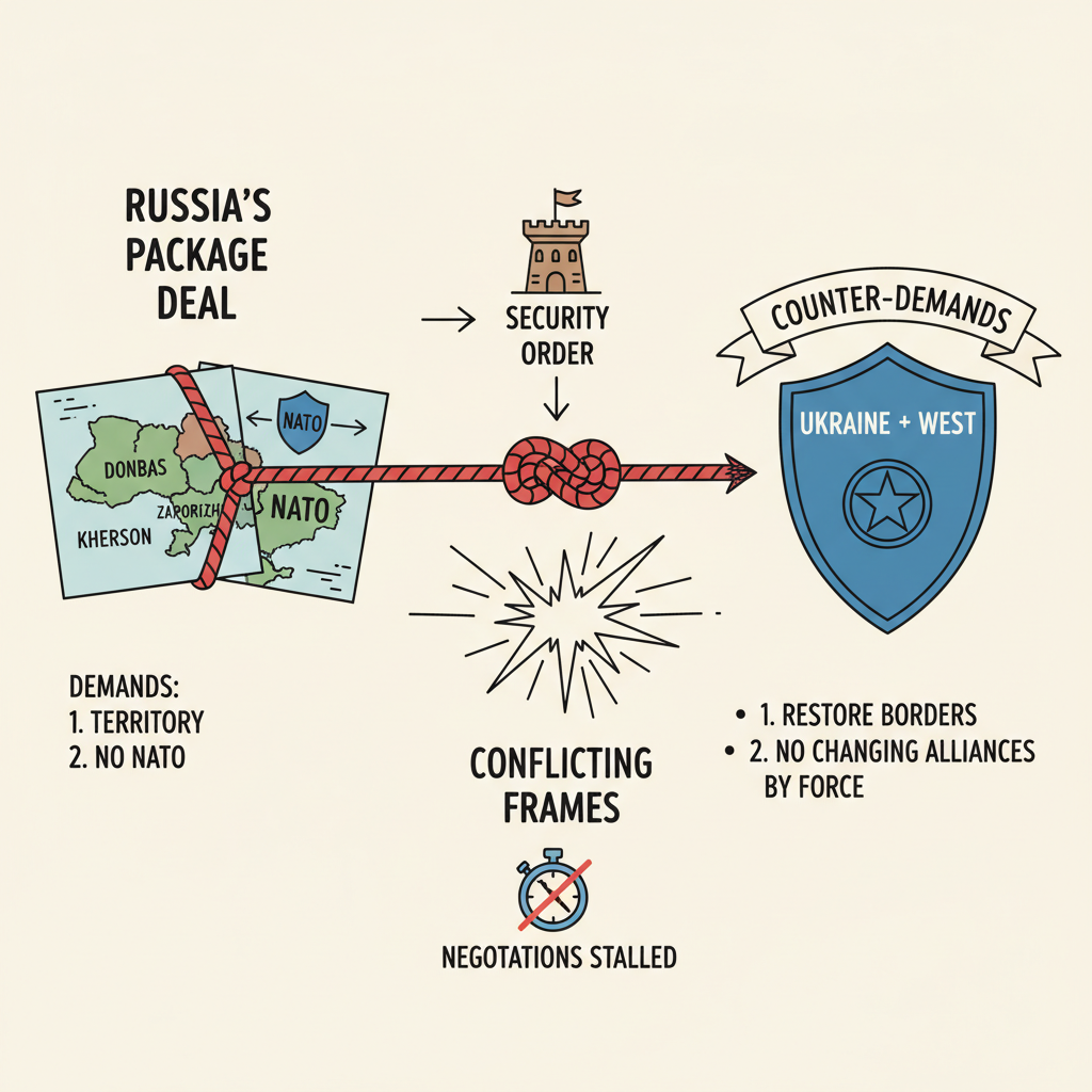 돈바스 내놓고 나토 나가: 러시아가 끝까지 붙드는 두 카드의 진짜 의미