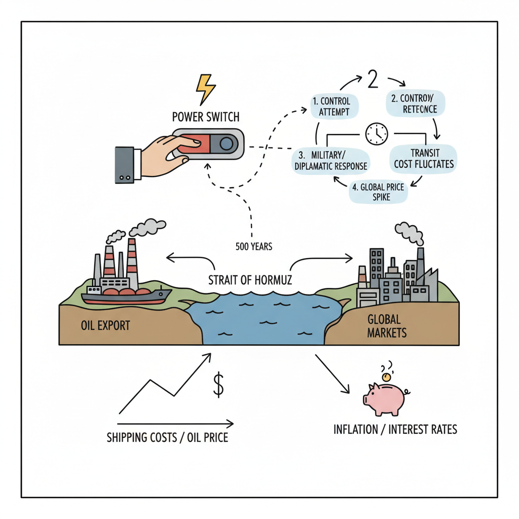 좁은 바다가 세계를 흔드는 방식: 호르무즈 해협 500년 권력사와 현대 위기의 문법