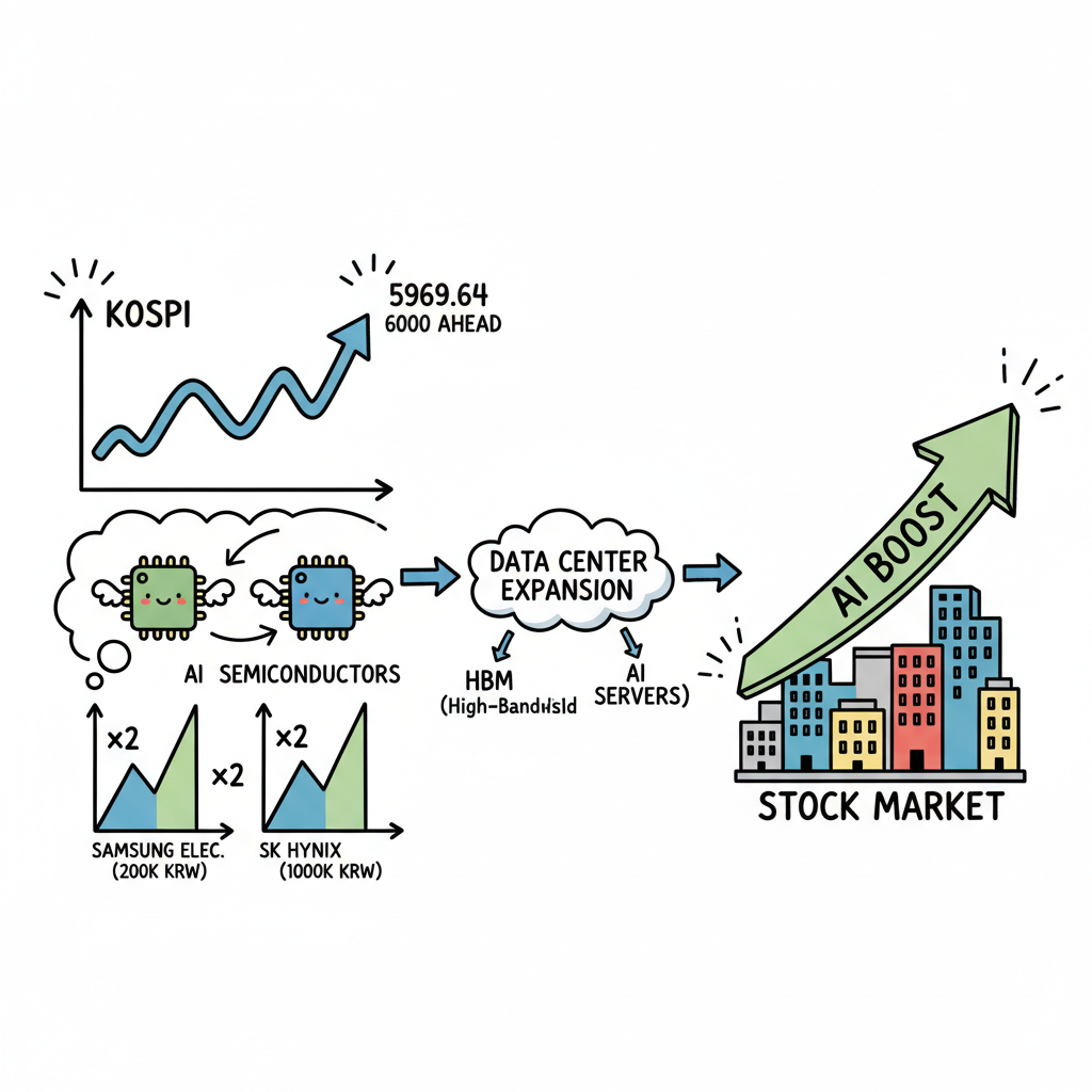 달아오른 코스피, AI 반도체가 날개