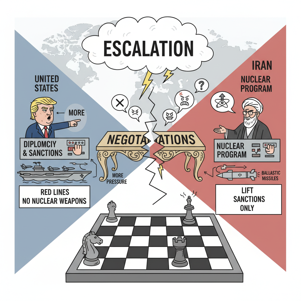 미국과 이란: 협상 불발 속 급증하는 전운