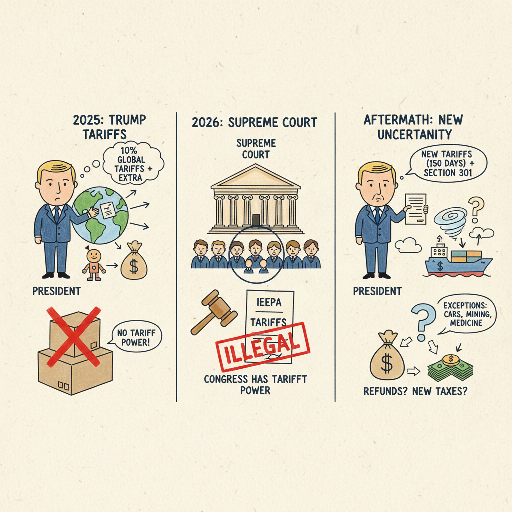 미국 대법원, 트럼프 ‘상호관세’ 위법 판결…글로벌 무역 불확실성 커져